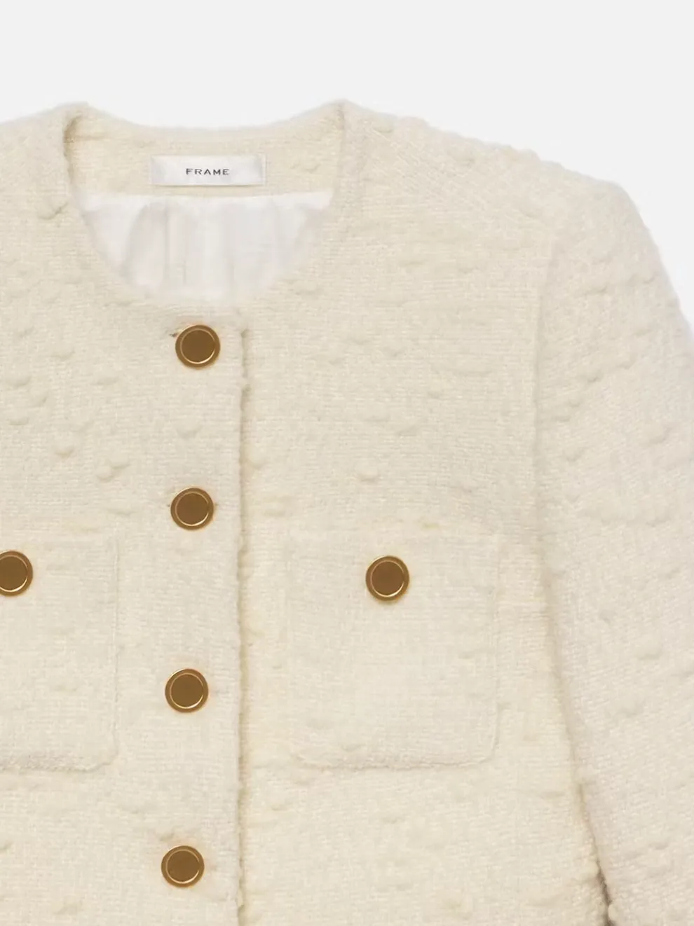 Frame - Cropped Button Front Jacket