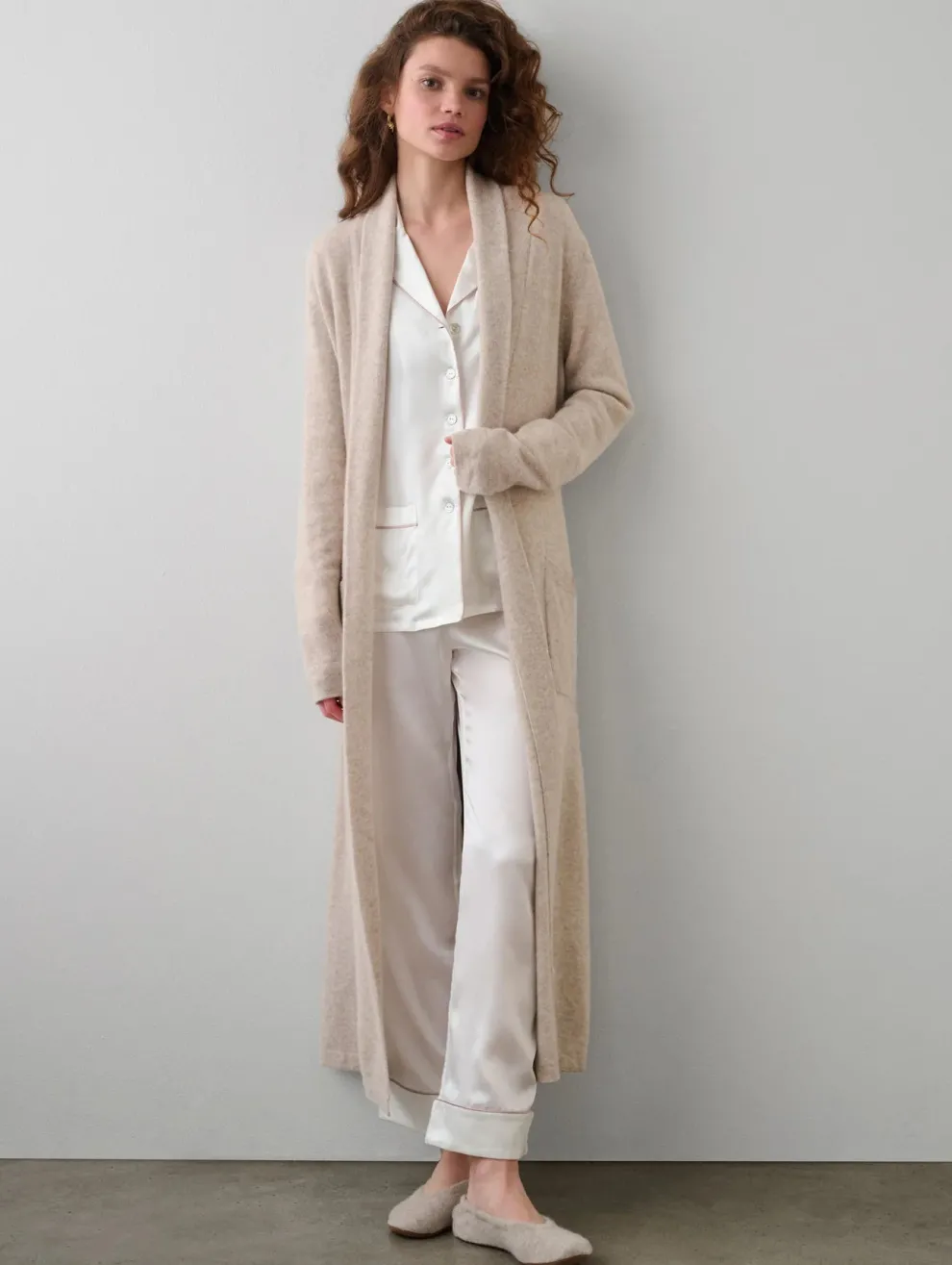 White + Warren - Cashmere long robe