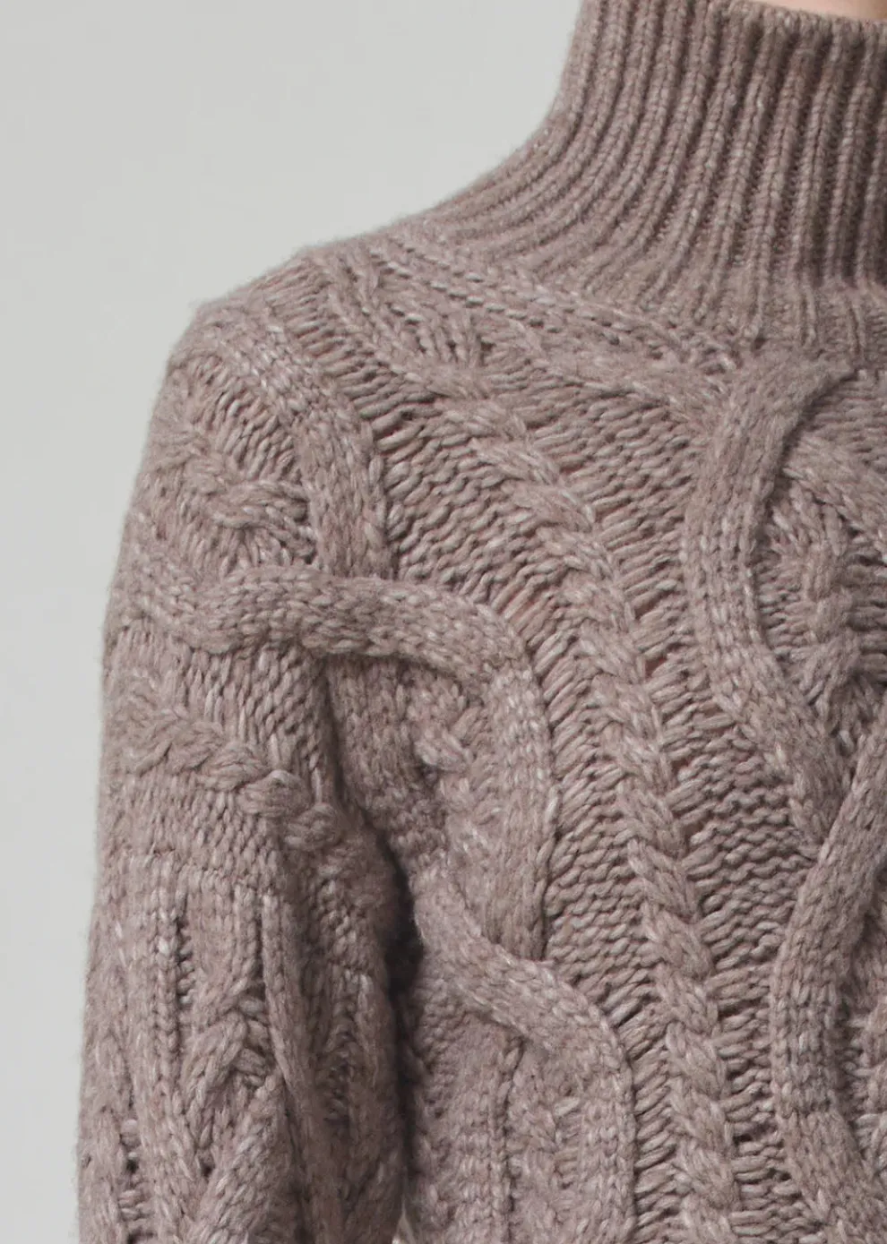 Citizens of Humanity - Zolan aran turtleneck wheat