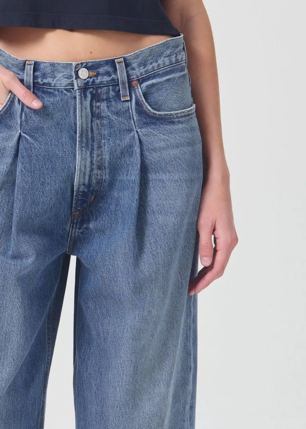 Agolde - Dagna High Waist Pleated Baggy