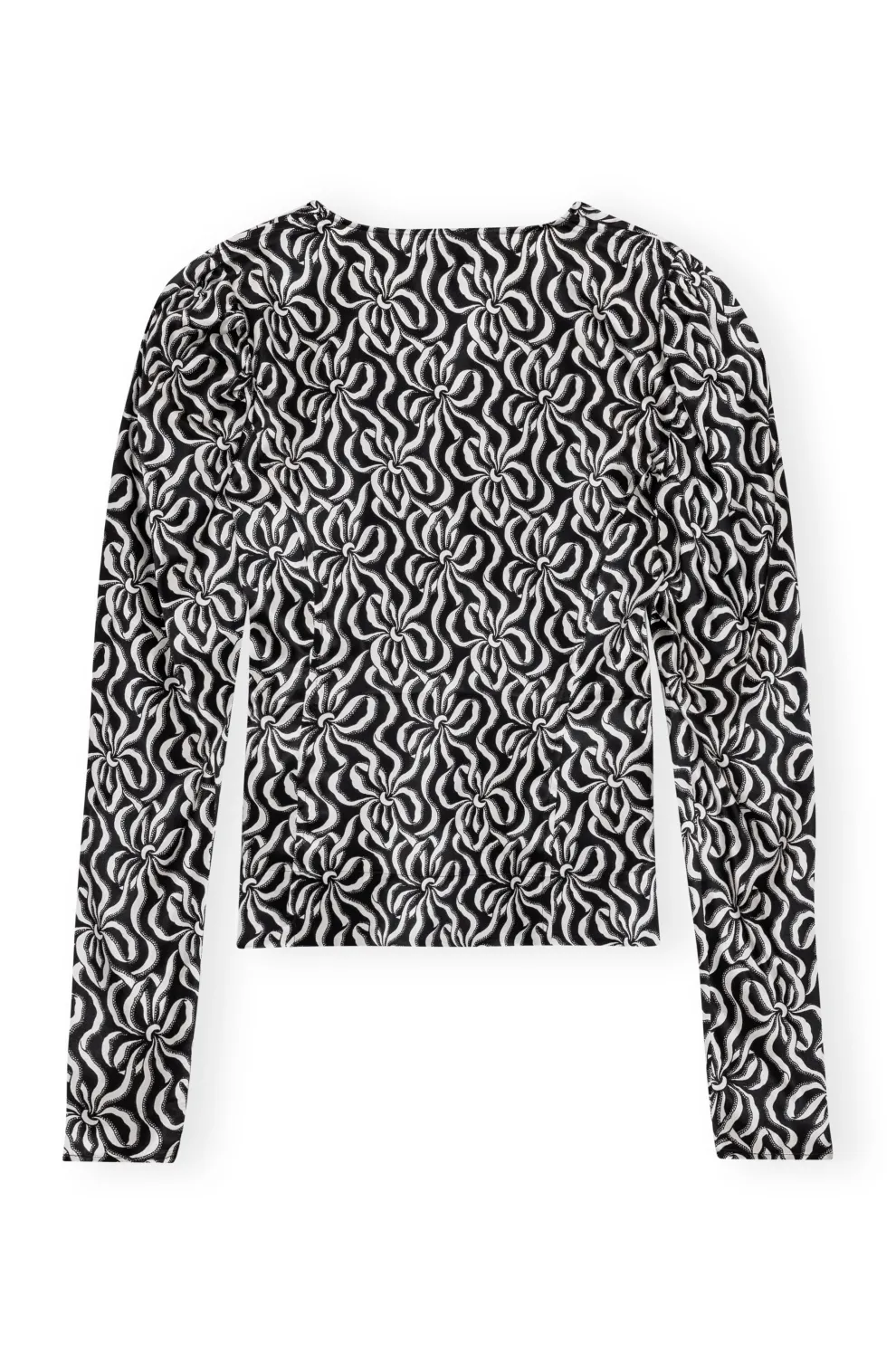 Ganni - Silk stretch satin blouse