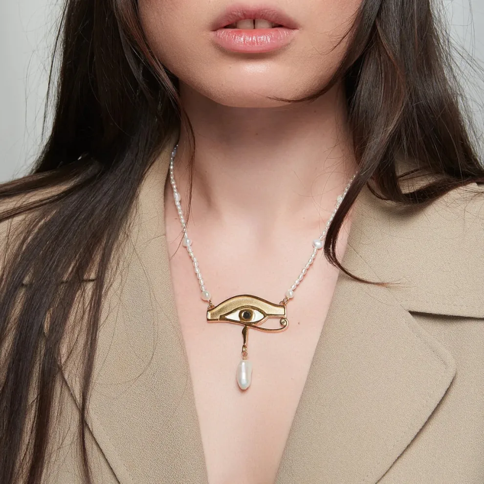 Deux Lions - Xaviera Keshi Pearl Necklace