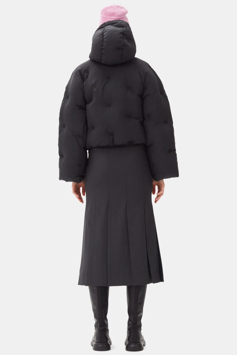 Ganni - Nylon tech Puffer Short Jacket