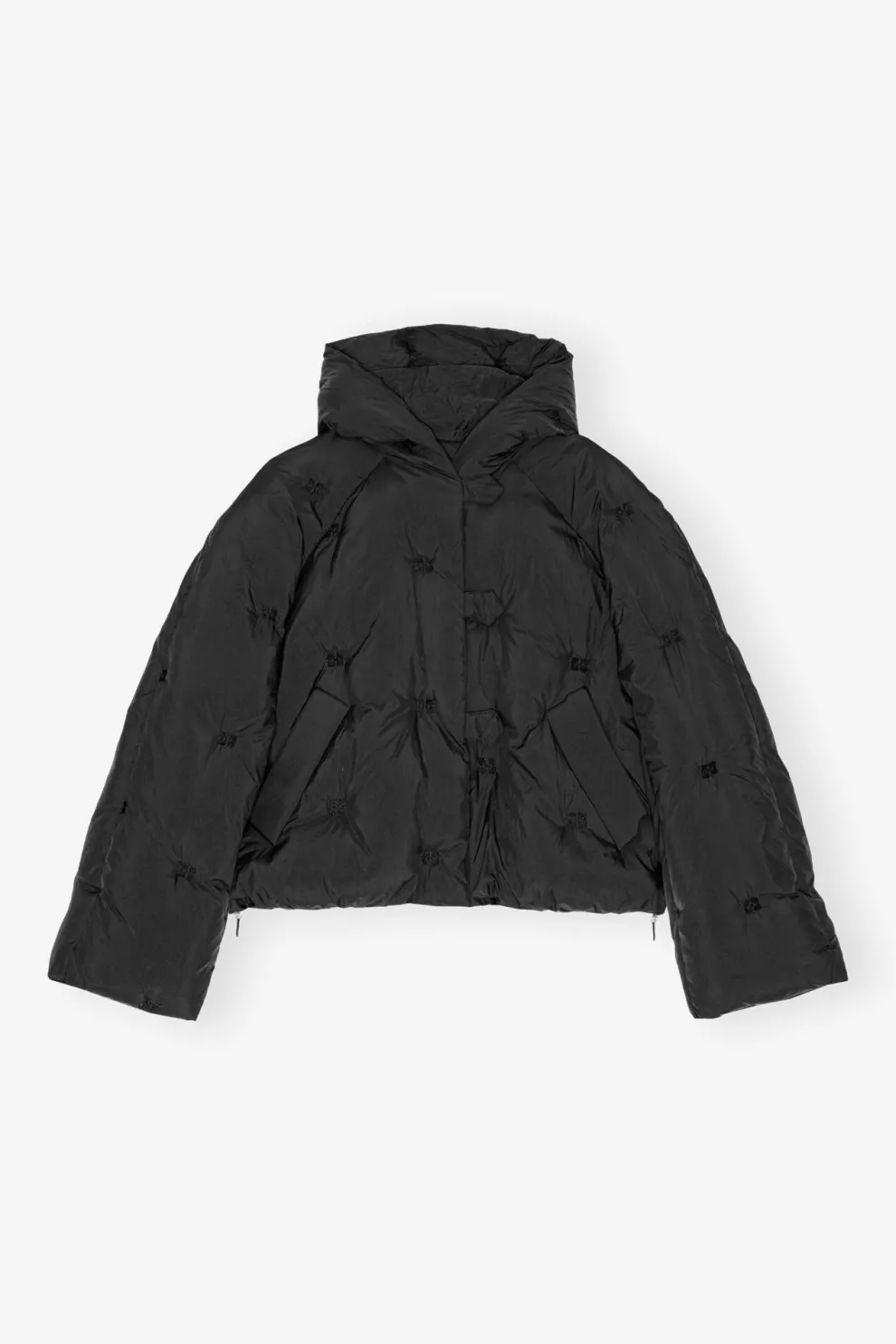 Ganni - Nylon tech Puffer Short Jacket