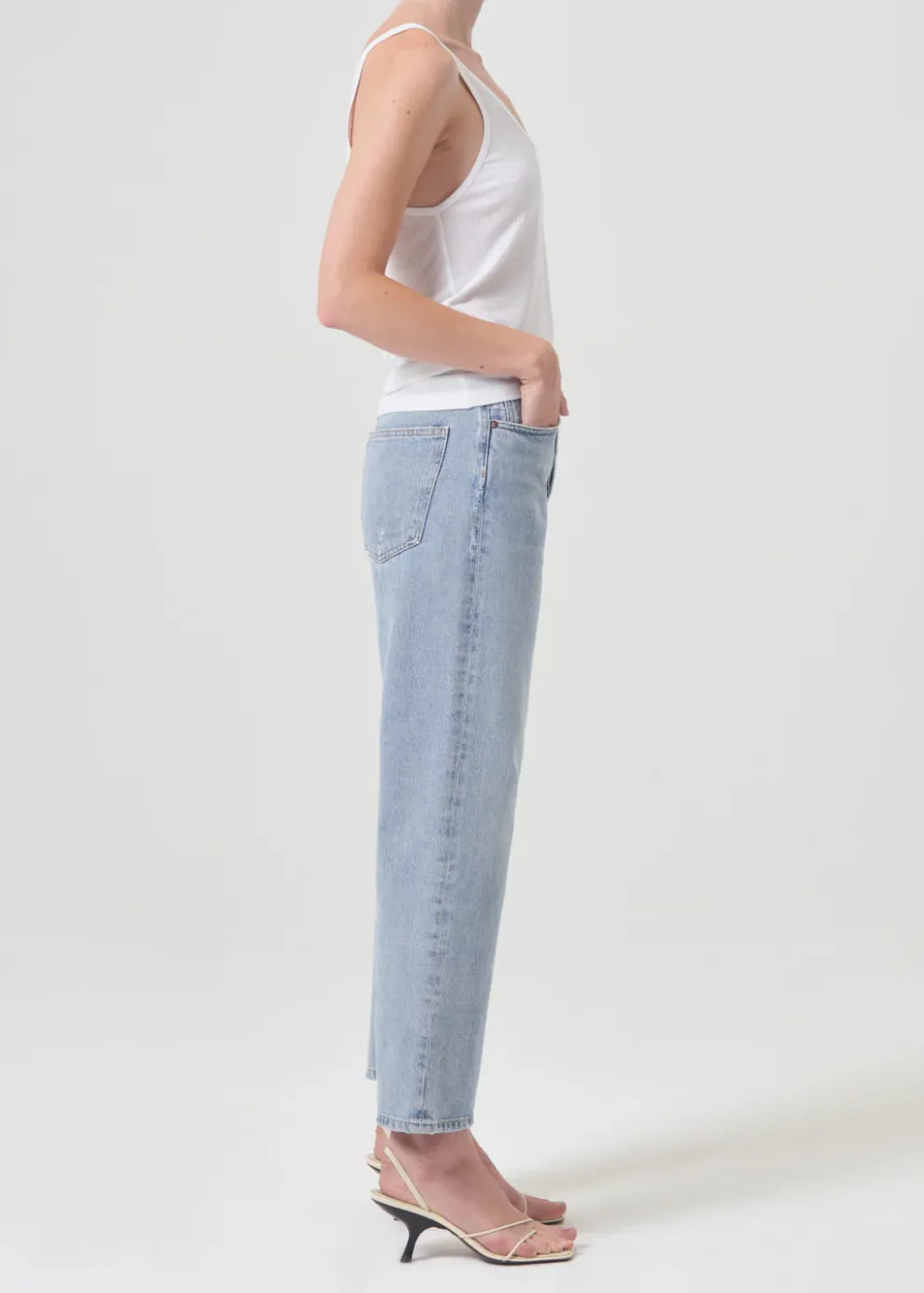 Agolde - 90's Crop Mid Rise Loose Straight