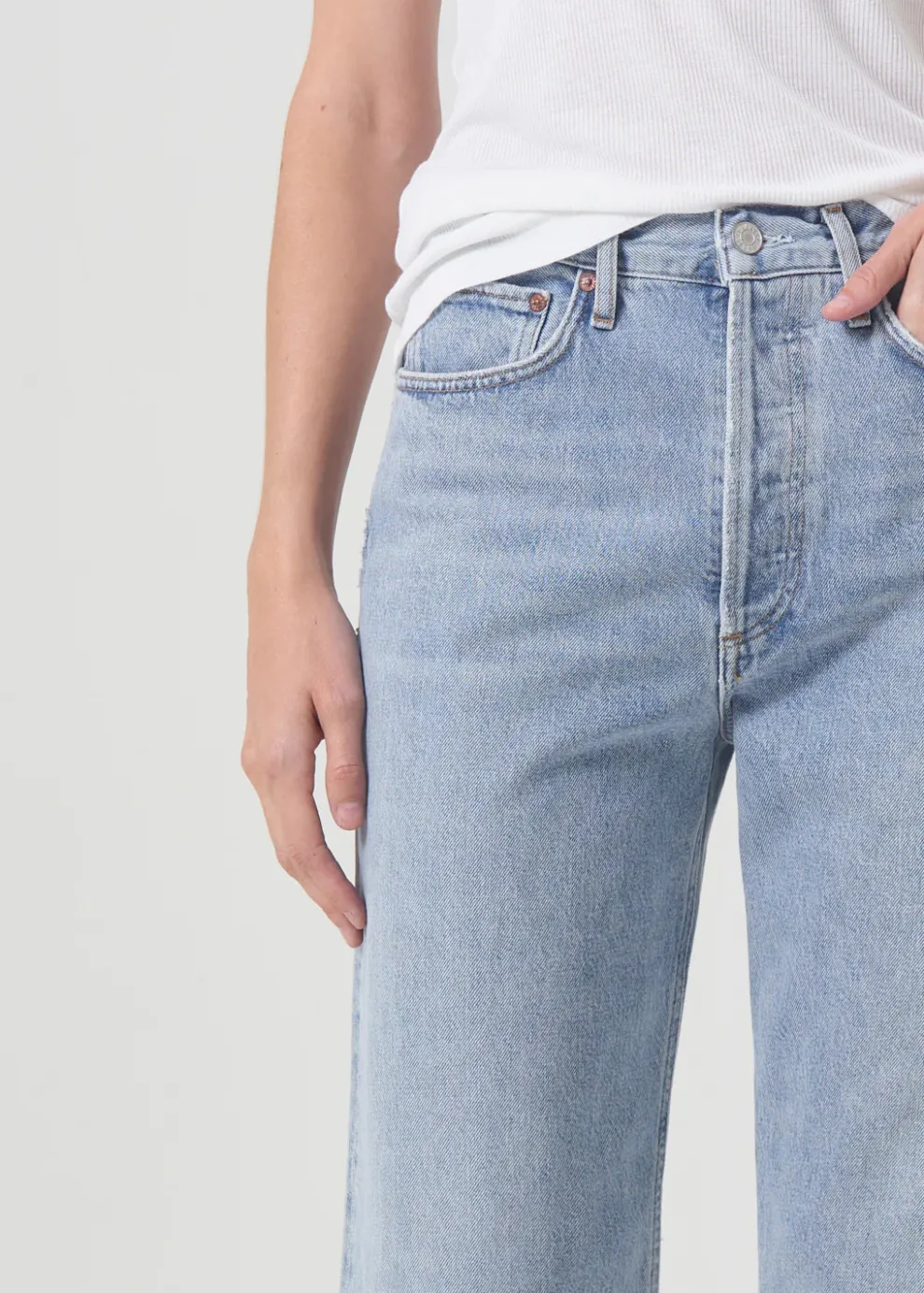 Agolde - 90's Crop Mid Rise Loose Straight
