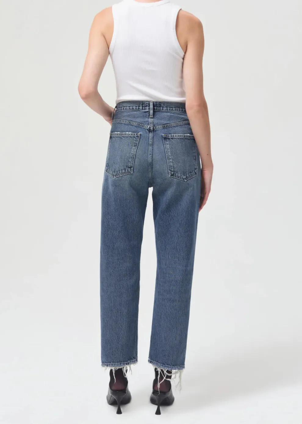 Agolde - 90'S Crop Mid Rise Loose Straight