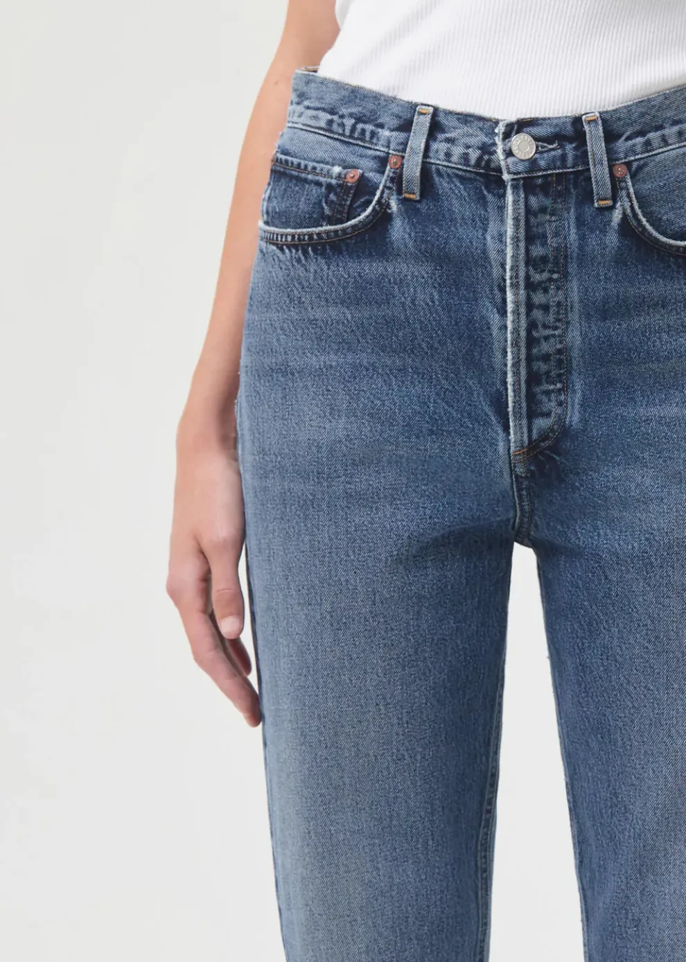 Agolde - 90'S Crop Mid Rise Loose Straight