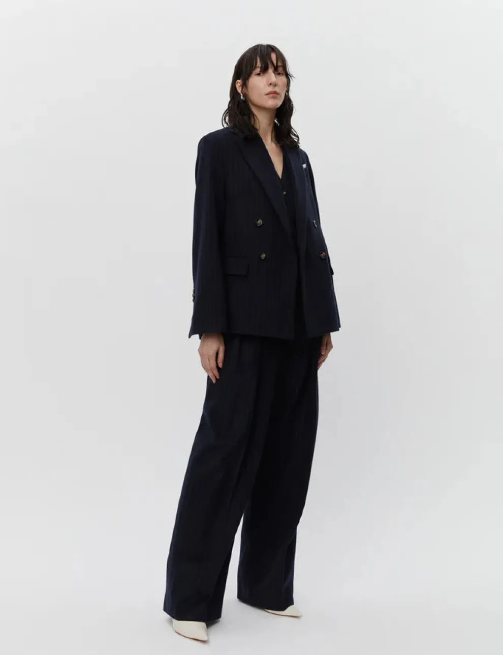 Day - Preston Woolen Pinstripe