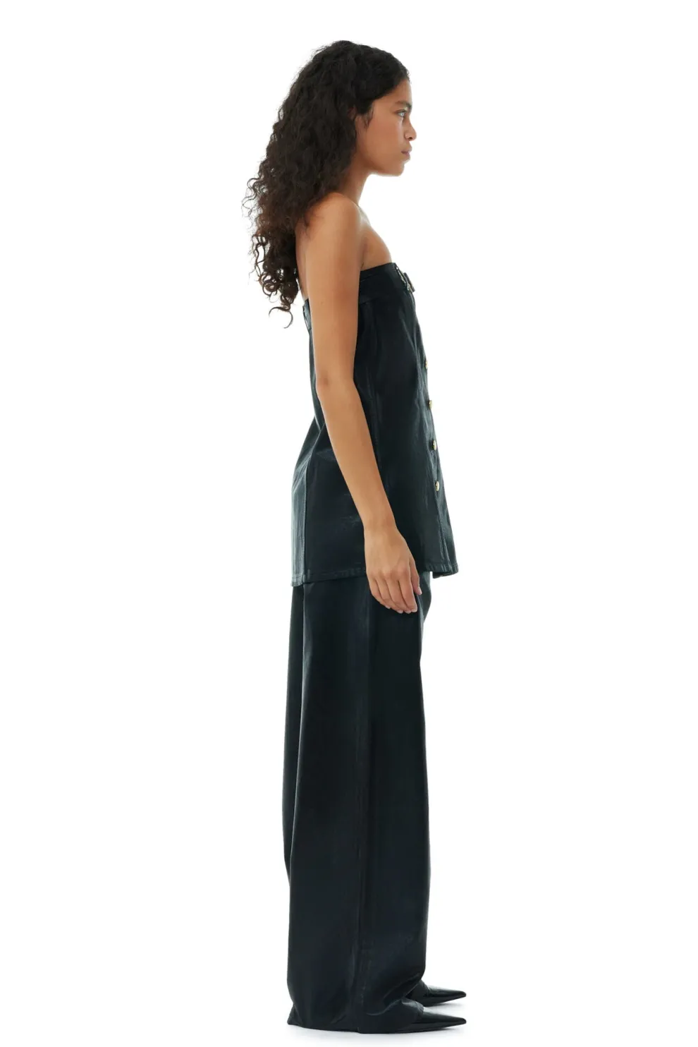 Ganni - Foli Denim Corsage