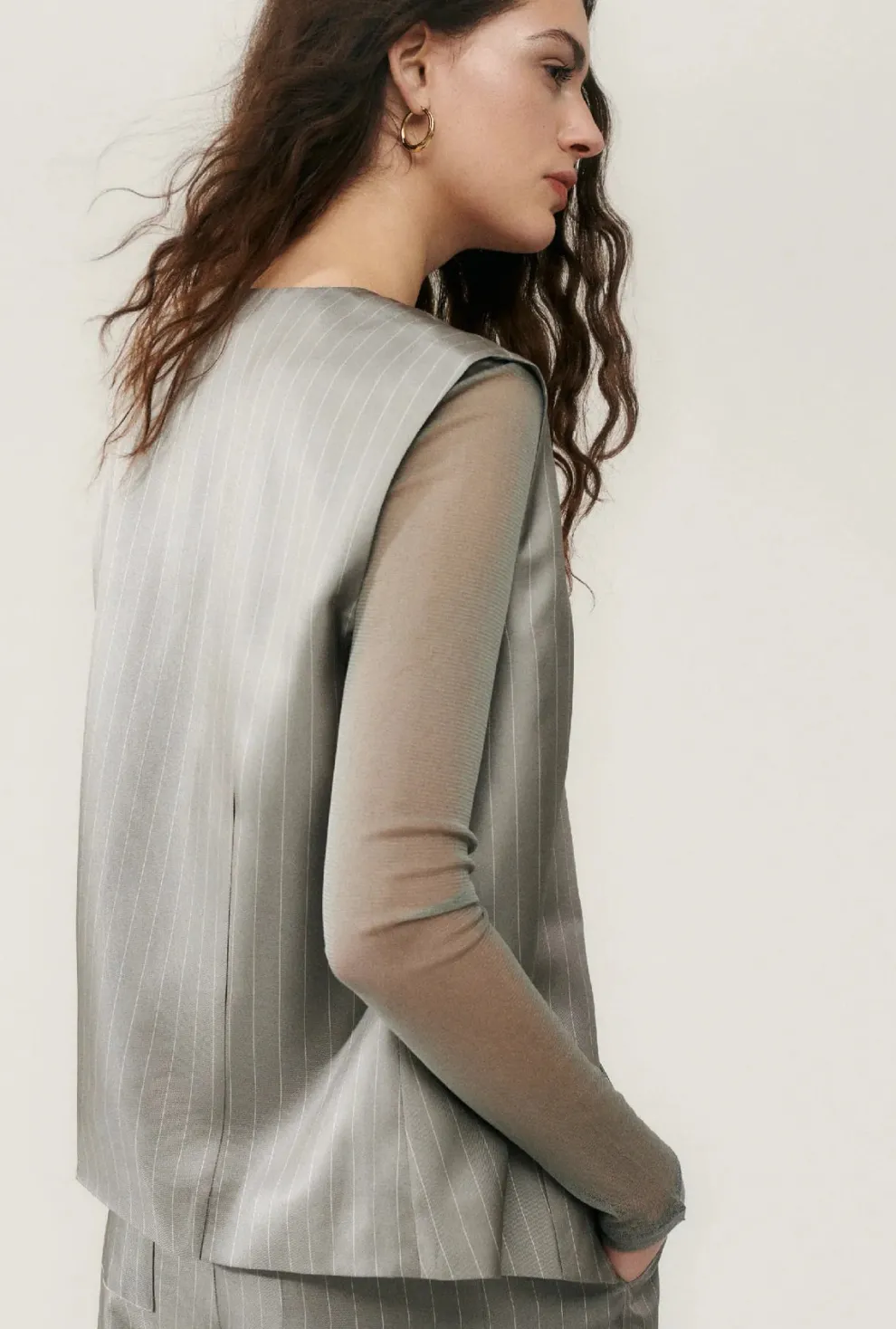 Silk Laundry - Twill Slouch Vest
