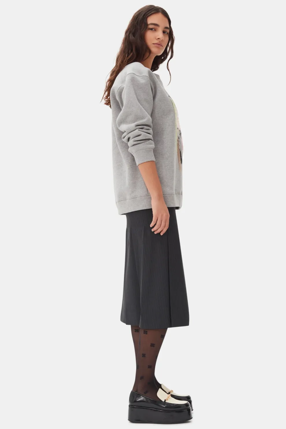 Ganni - Heavy Fleece Drop Shoulder Sweatshirt